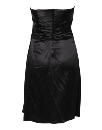 Dolce & Gabbana Black Strapless Sheath A-line Mini Dress