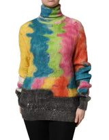 Pull en Mohair Multicolore Dolce & Gabbana - Turtleneck