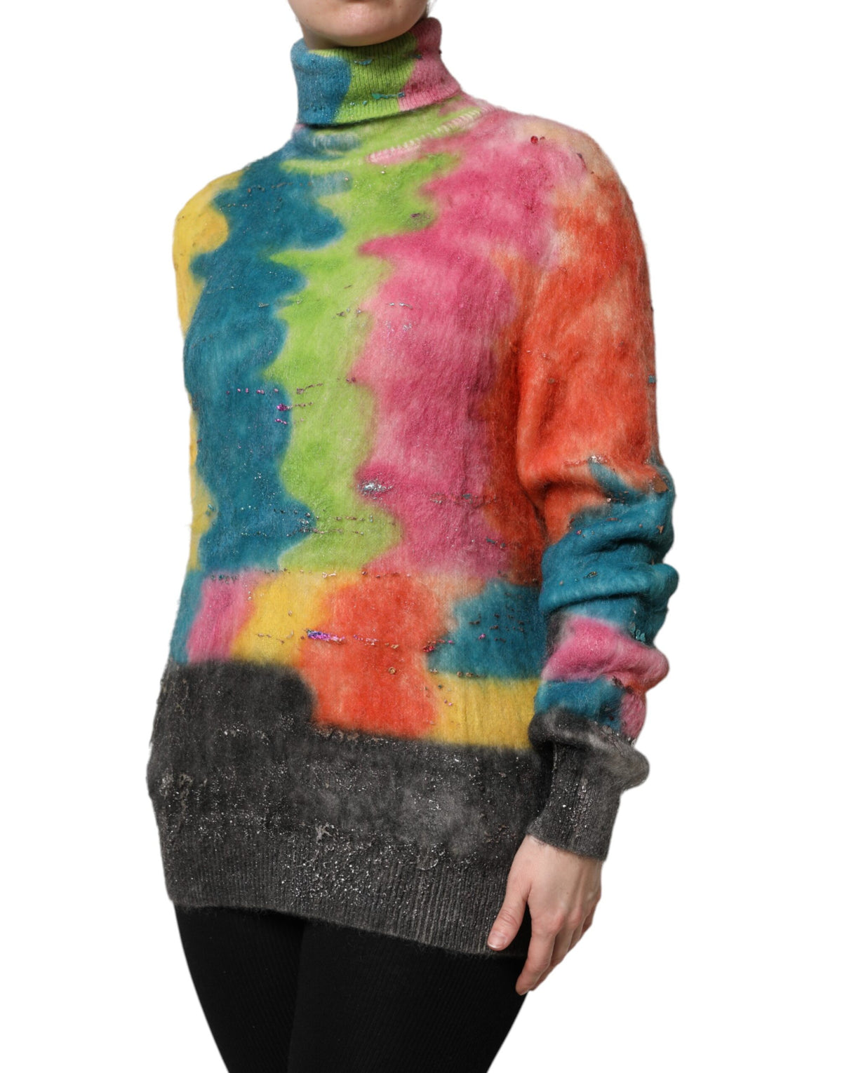 Pull en Mohair Multicolore Dolce & Gabbana - Turtleneck