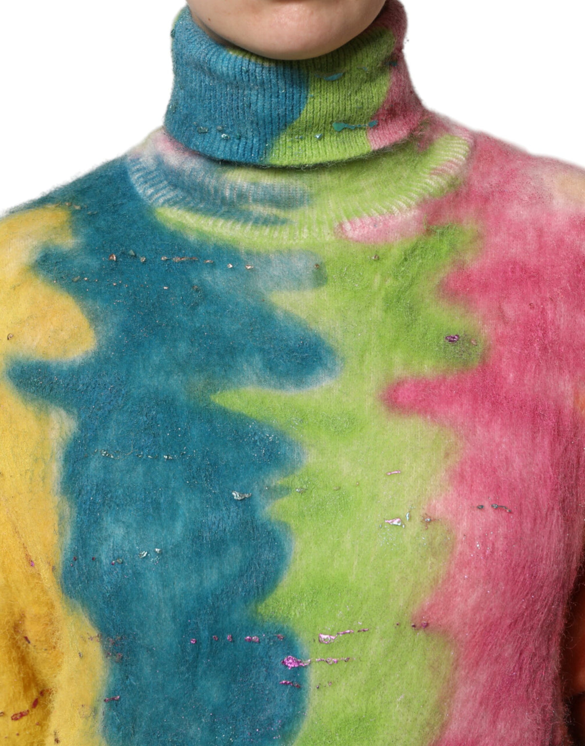 Pull en Mohair Multicolore Dolce & Gabbana - Turtleneck