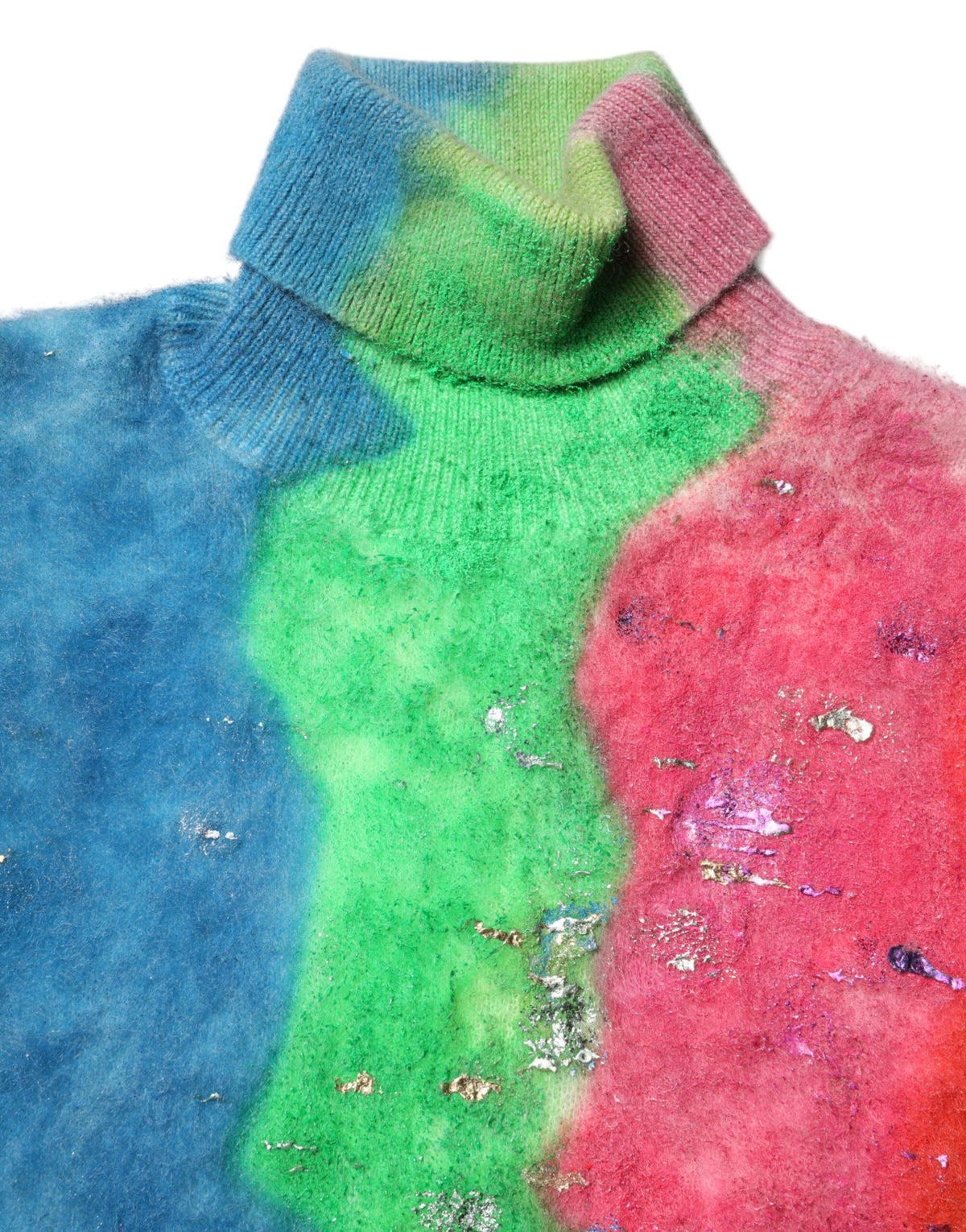 Pull en Mohair Multicolore Dolce & Gabbana pour Femme