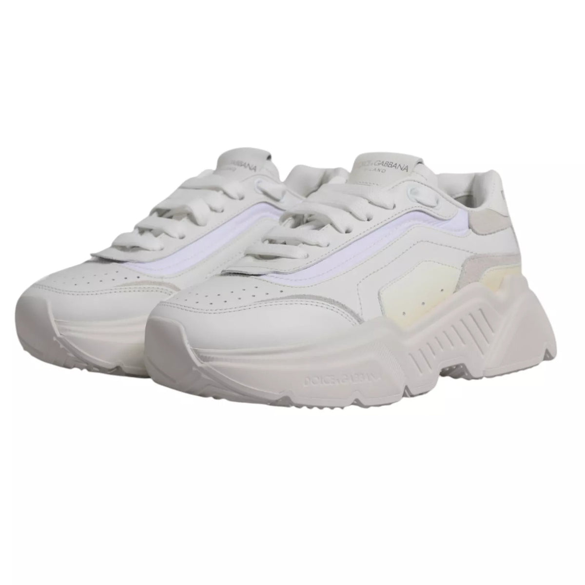 Dolce & Gabbana White Daymaster Low Top Sneakers for Men