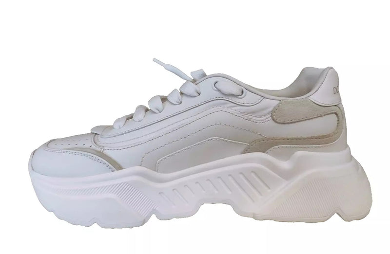 Dolce & Gabbana White Daymaster Low Top Sneakers for Men