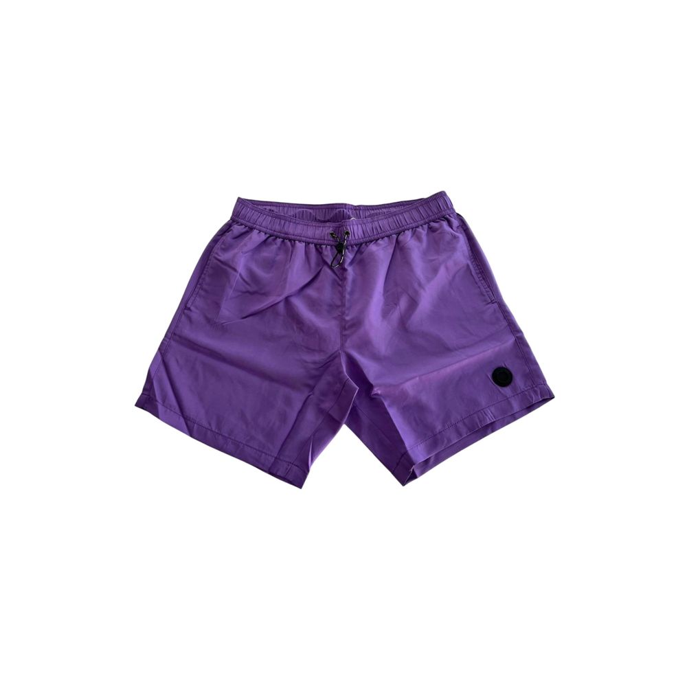 Short de bain pour homme en polyester violet de la marque Trussardi Beachwear