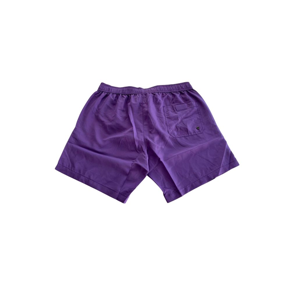 Short de bain pour homme en polyester violet de la marque Trussardi Beachwear
