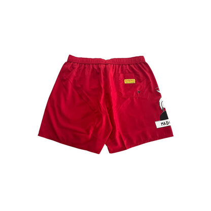 Short de bain pour homme en polyester rouge Iceberg