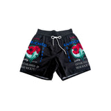 Short de bain pour homme en polyester noir Iceberg