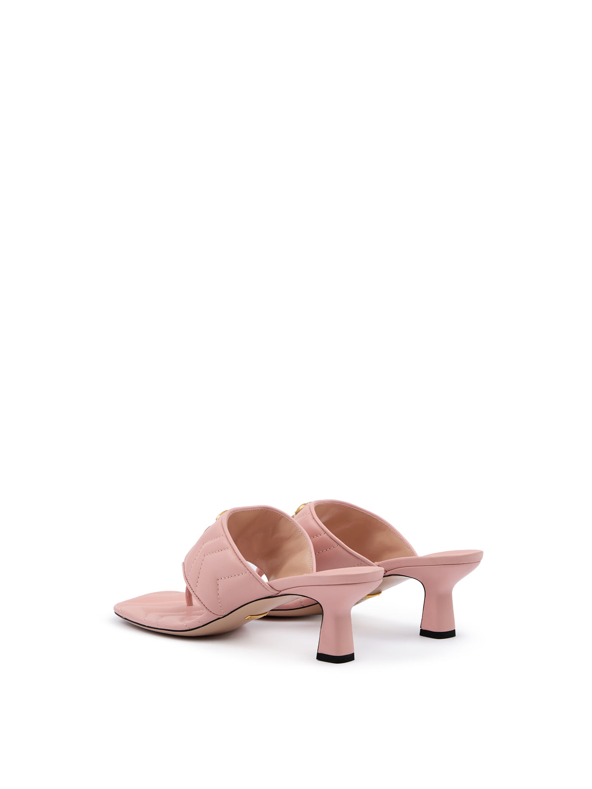 Gucci Mystic Pink Nappa Charlotte Leather Sandals