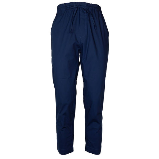 Pantalon homme en coton bleu Alpha Studio