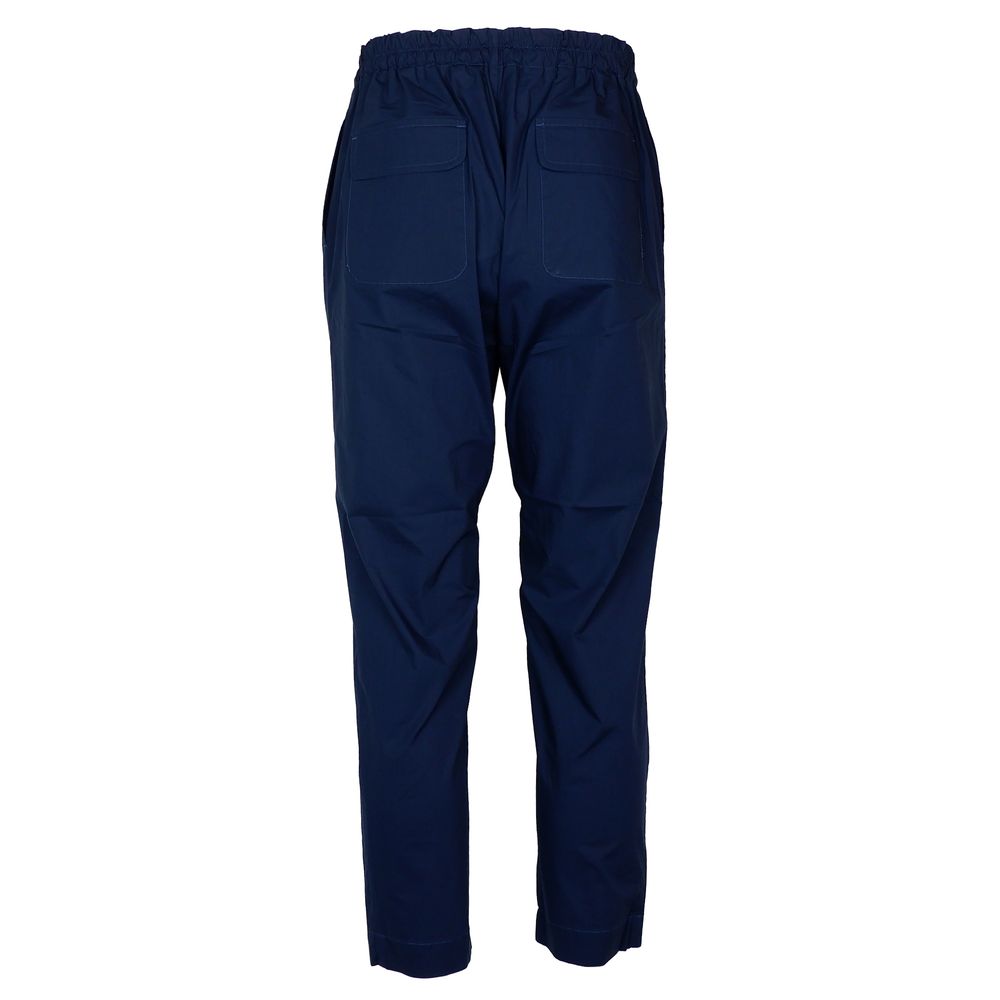 Pantalon homme en coton bleu Alpha Studio