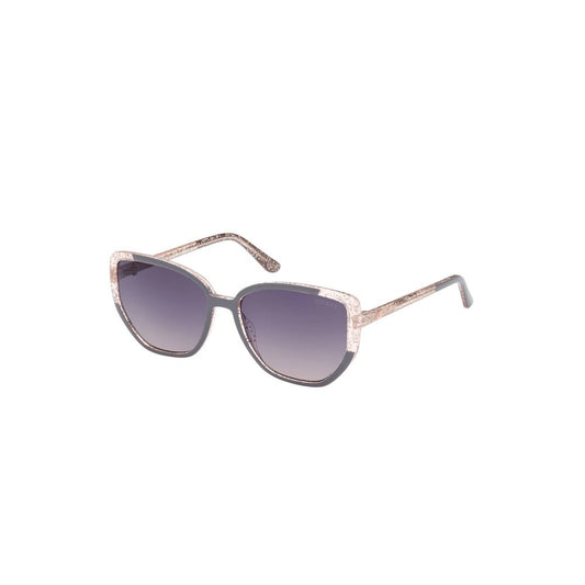 Lunettes de soleil Guess Jeans, gris injecté, femme.