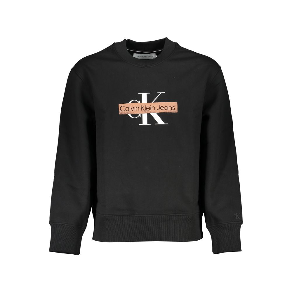 Pull en coton noir pour homme Calvin Klein