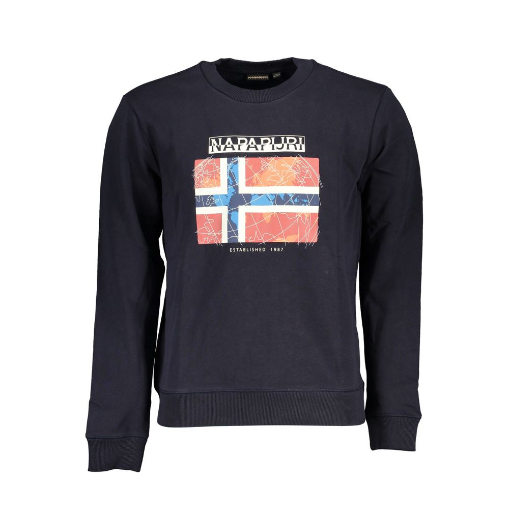 Pull en coton bleu Napapijri pour homme