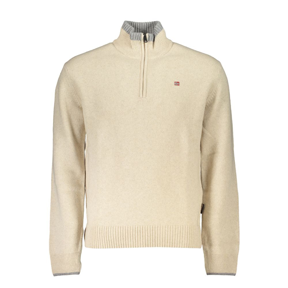 Pull en tissu beige Napapijri pour homme