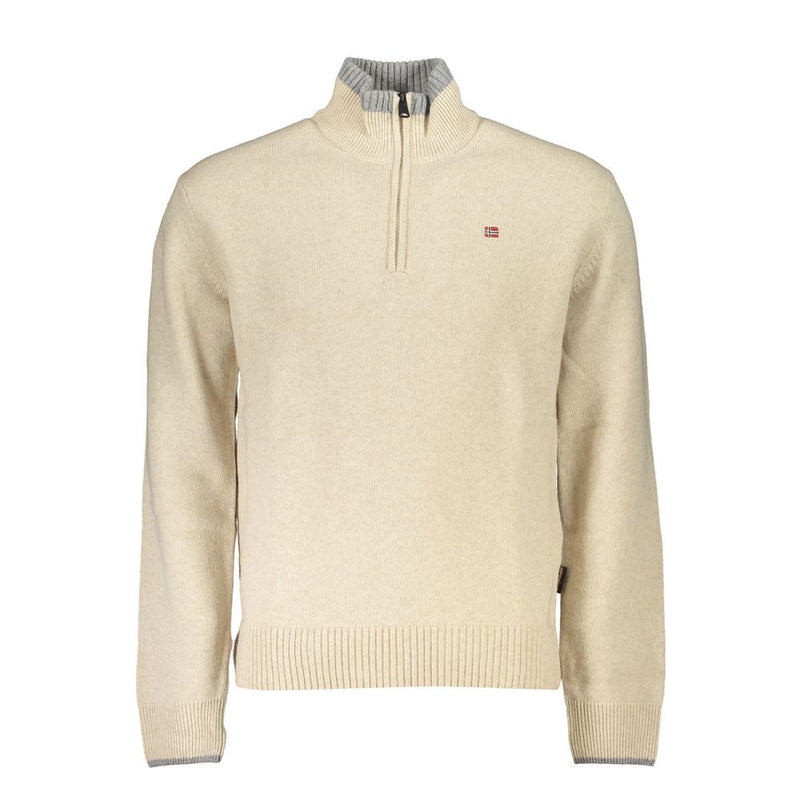 Pull en tissu beige Napapijri pour homme