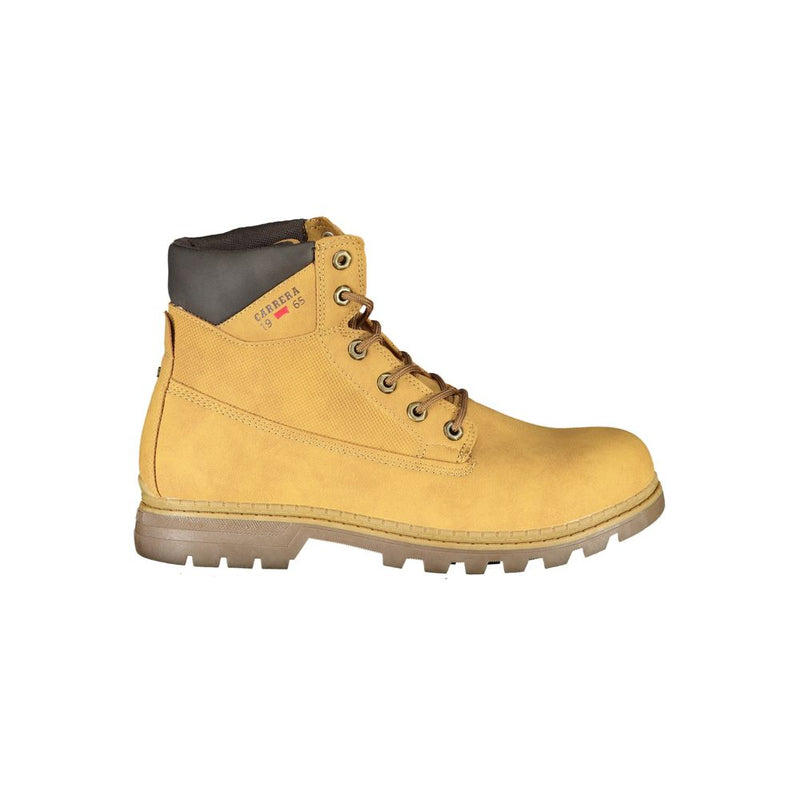 Carrera Yellow Polyester Men Boot - Unleash Your Bold Style