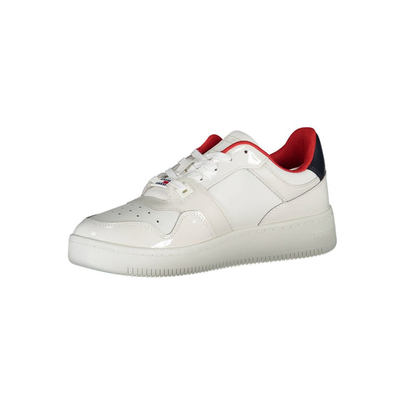 Tommy Hilfiger White Leather Women Sneaker - Sporty Chic