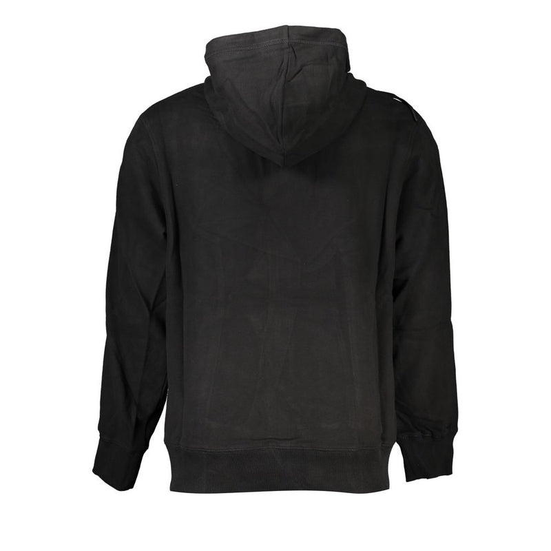 Pull en coton noir pour homme Calvin Klein avec capuche et poches
