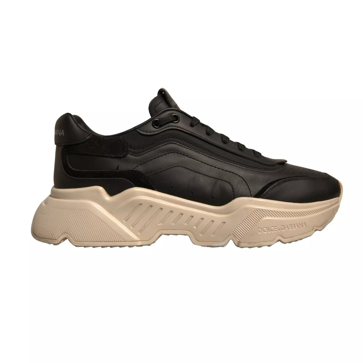 Dolce & Gabbana Black White Daymaster Low Top Sneakers