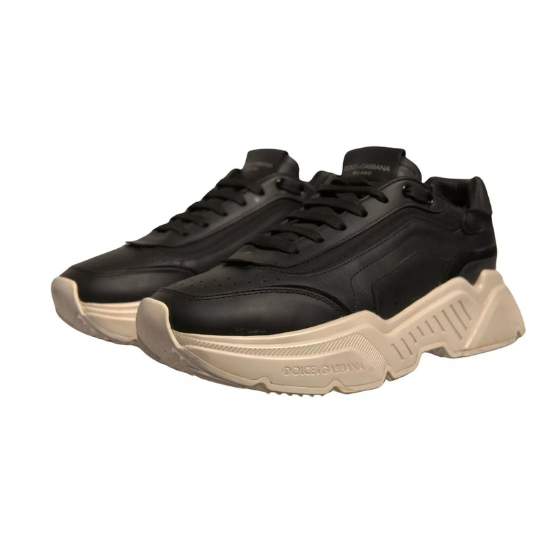 Dolce & Gabbana Black White Daymaster Low Top Sneakers