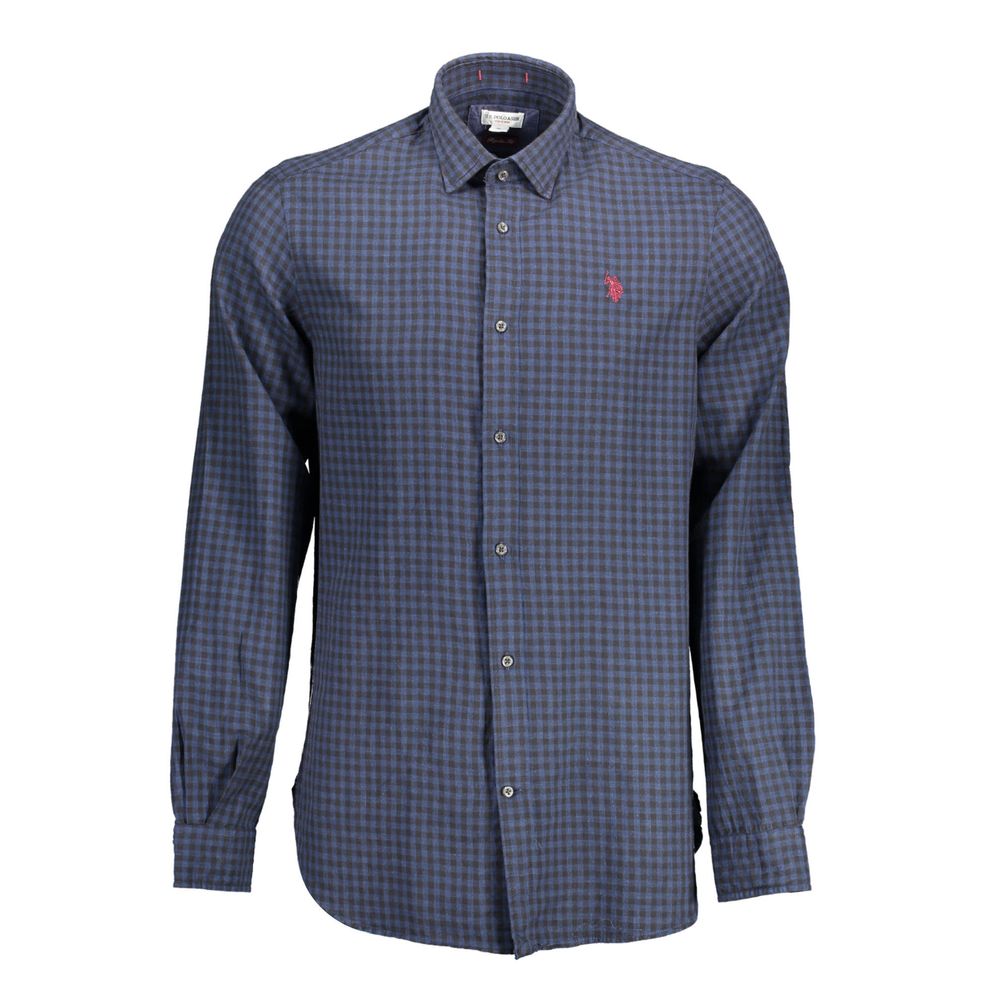 U.S. POLO ASSN. Blue Cotton Men's Shirt - Stylish & Comfortable