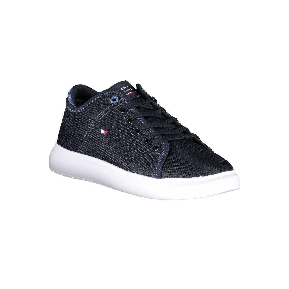 Tommy Hilfiger Sneakers Bleus en Polyester Recyclé pour Hommes