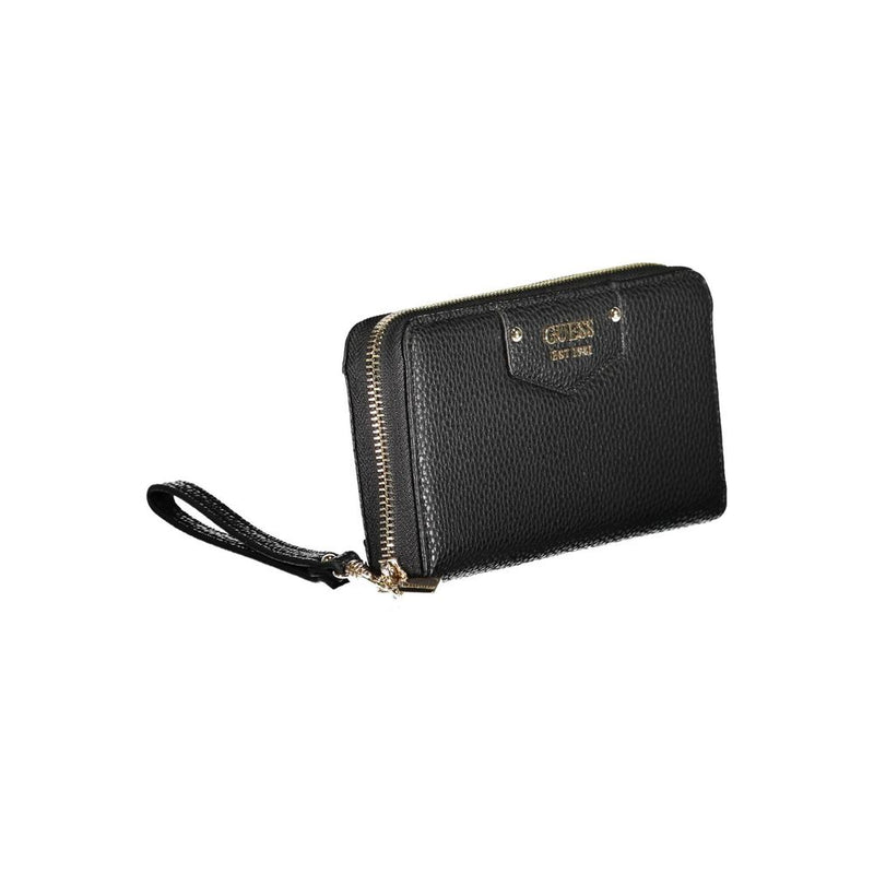 Guess Jeans Black Polyethylene Women's Wallet - Chic & Functional