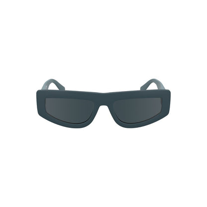 Lunettes de soleil pour femme Calvin Klein en tissu bio-sourcé bleu