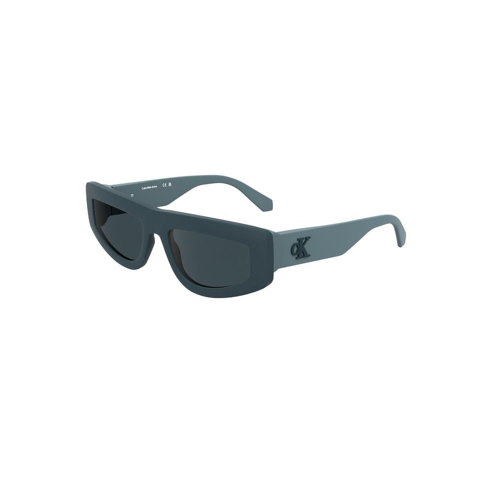 Lunettes de soleil pour femme Calvin Klein en tissu bio-sourcé bleu