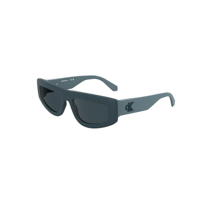 Lunettes de soleil pour femme Calvin Klein en tissu bio-sourcé bleu