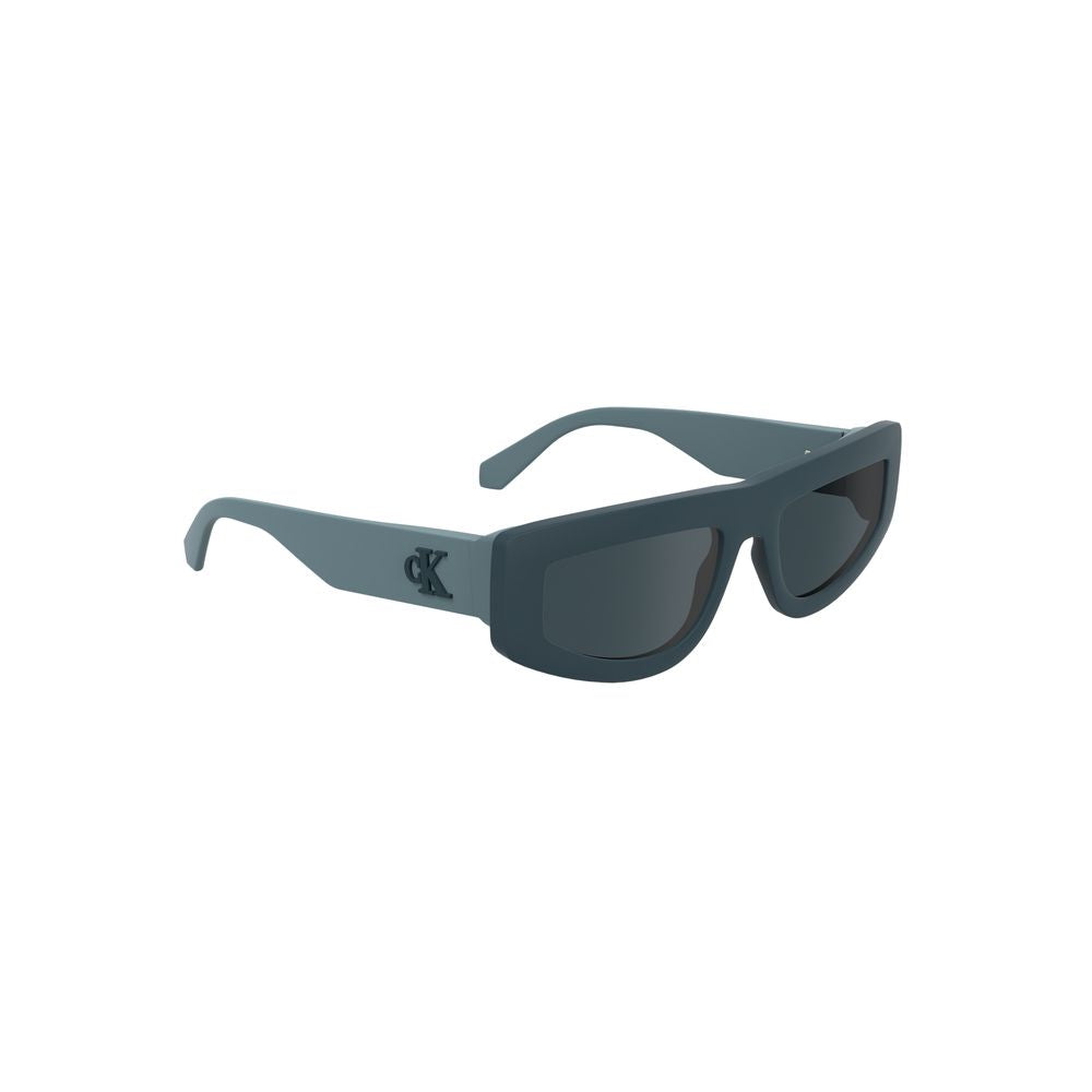 Lunettes de soleil pour femme Calvin Klein en tissu bio-sourcé bleu