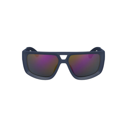 Lunettes de soleil Calvin Klein en plastique bleu pour homme