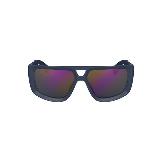 Lunettes de soleil Calvin Klein en plastique bleu pour homme
