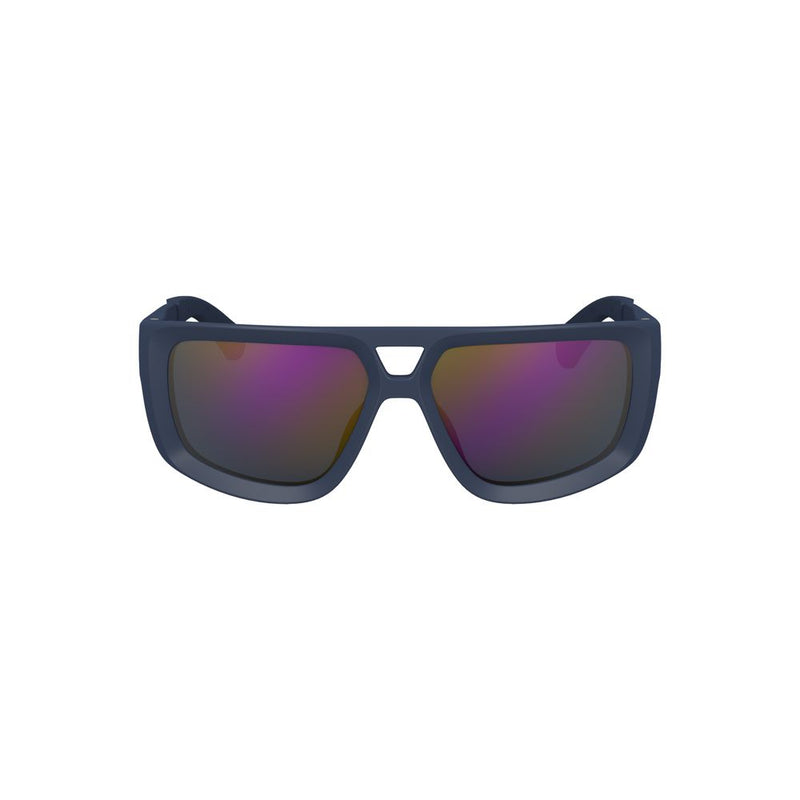 Lunettes de soleil Calvin Klein en plastique bleu pour homme