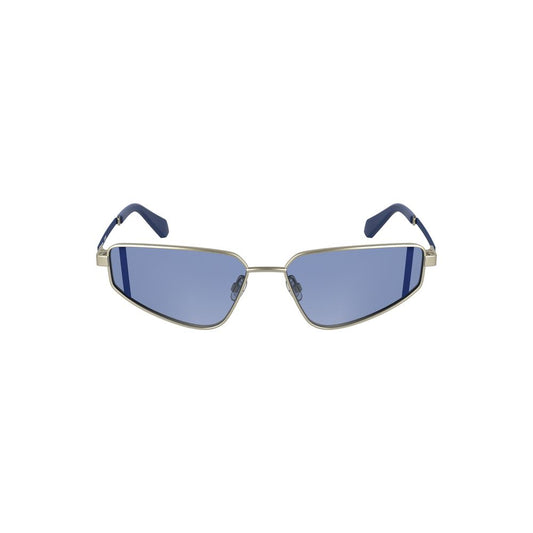 Lunettes de soleil en métal gris pour femmes Calvin Klein