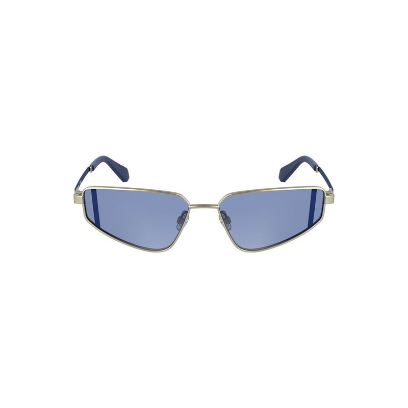 Lunettes de soleil en métal gris pour femmes Calvin Klein - Élégantes et durables