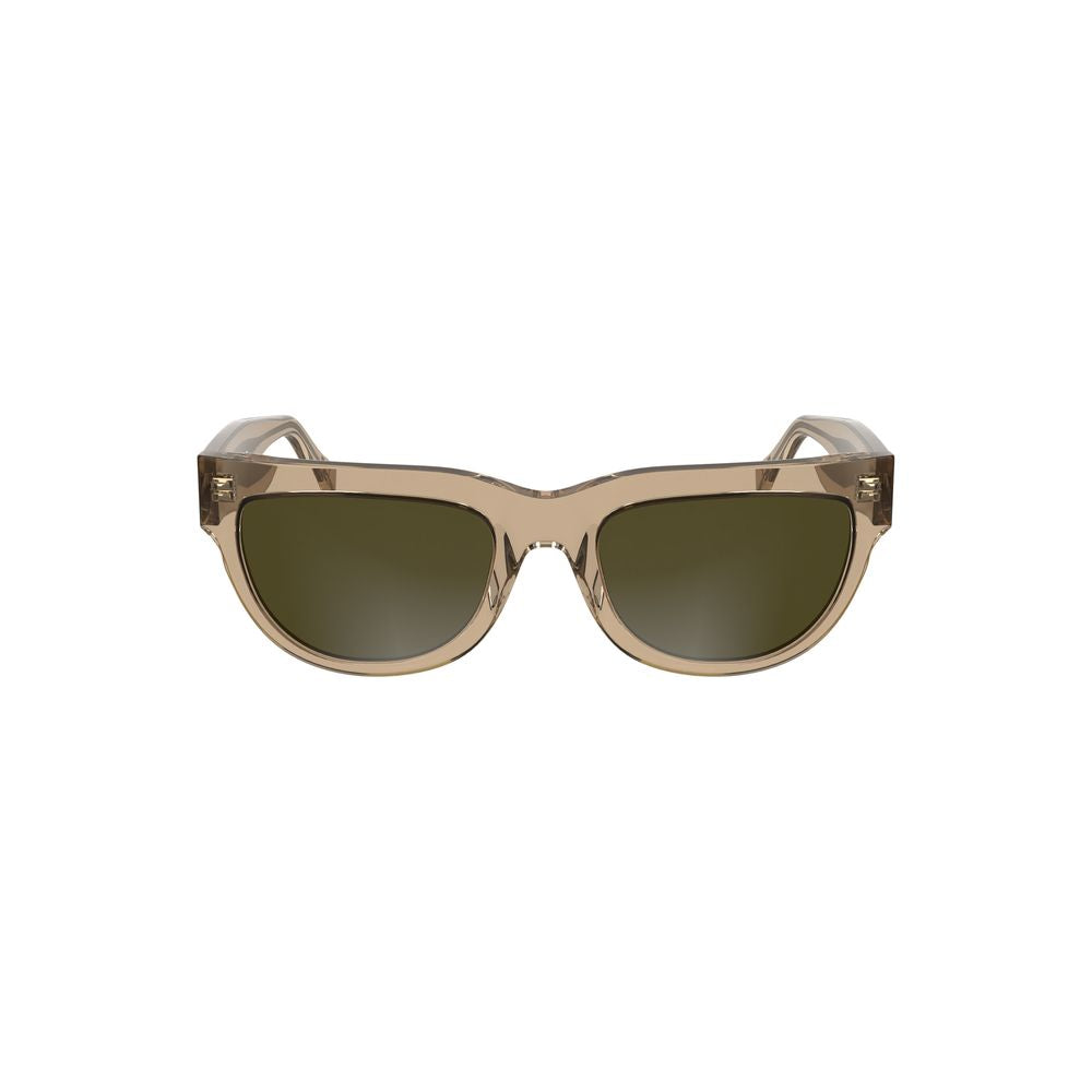 Lunettes de soleil en acétate marron Calvin Klein pour femmes