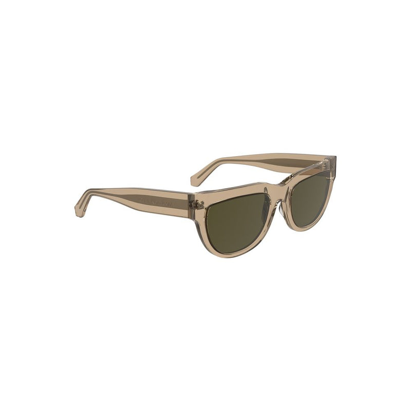 Lunettes de soleil en acétate marron Calvin Klein pour femmes