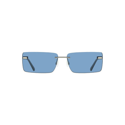 Calvin Klein Blauwe Metalen Dames Zonnebril