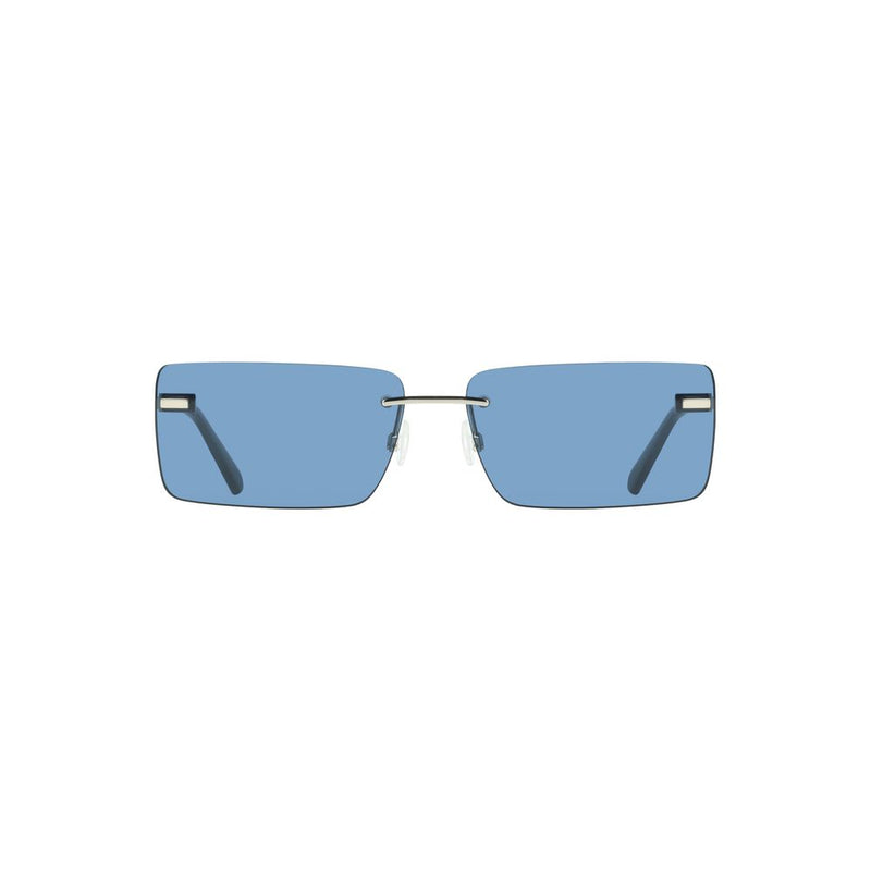 Lunettes de soleil en métal bleu pour femmes Calvin Klein