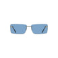 Calvin Klein Blauwe Metalen Dames Zonnebril