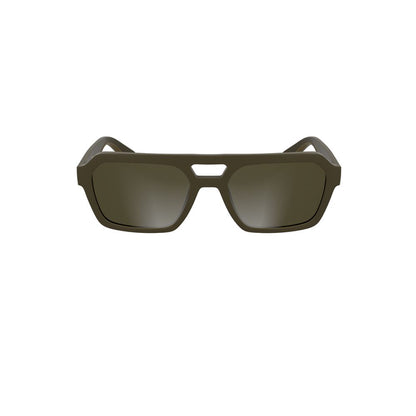 Lunettes de soleil pour homme Calvin Klein en tissu bio-sourcé brun