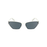 Lunettes de soleil Calvin Klein Femme Métal Blanc - Style Cat-Eye