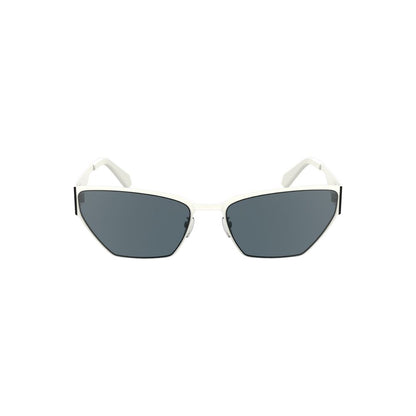 Calvin Klein Witte Metalen Dames Zonnebril