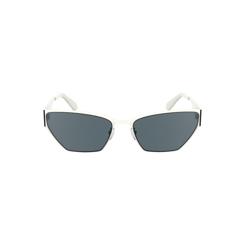 Lunettes de soleil Calvin Klein Femme Métal Blanc - Style Cat-Eye