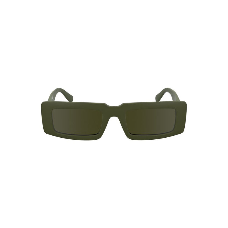 Lunettes de soleil femmes Calvin Klein en tissu bio-based vert