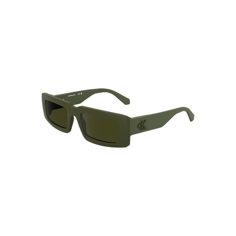 Lunettes de soleil femmes Calvin Klein en tissu bio-based vert