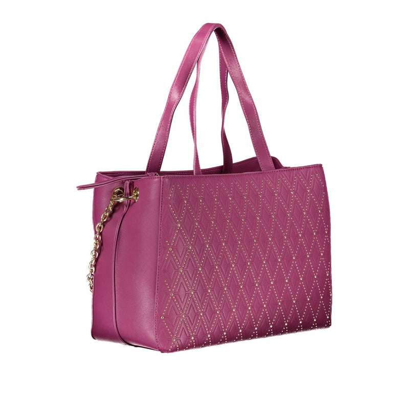 Mario Valentino Purple Polyethylene Handbag - Élégant et Polyvalent