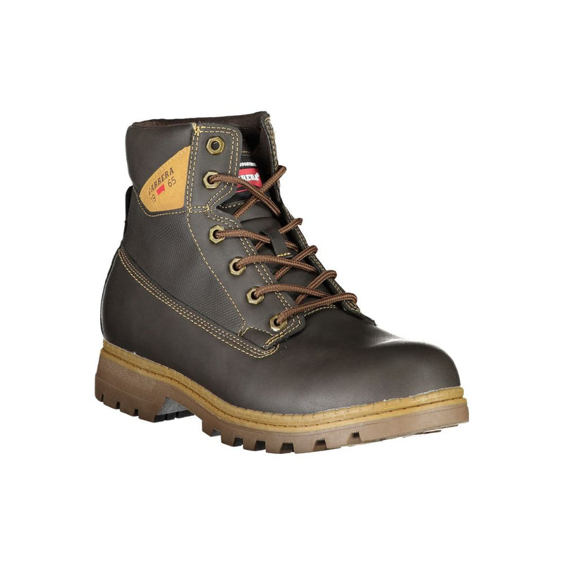 Carrera Brown Polyester Men Boot - Stylish Lace-Up Design