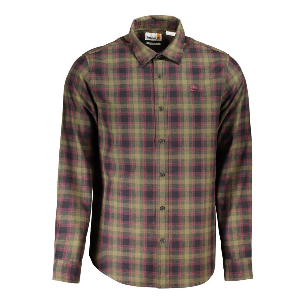 Chemise en coton verte Timberland